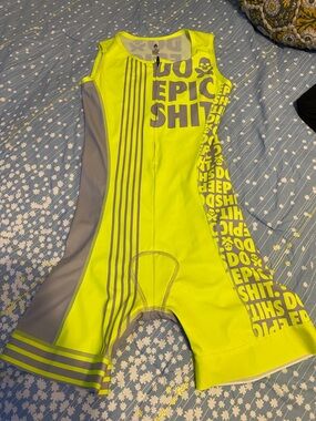 Betty Design Triathlete One-Piece with Gray Panels, like new
